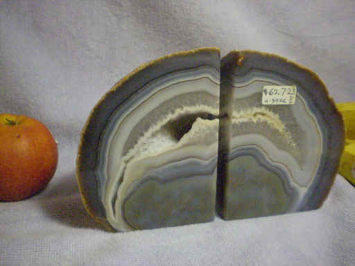 Brazilian agate (N) bookend set.