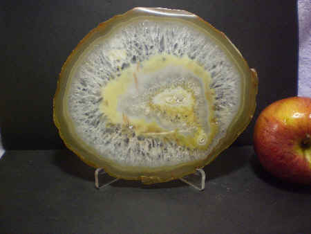 Brazilian agate slab.