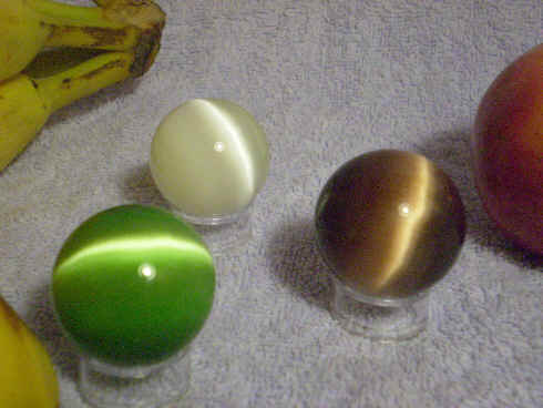 Dale Stone<SUP>TM</SUP> fiber-optic spheres. Yes, 